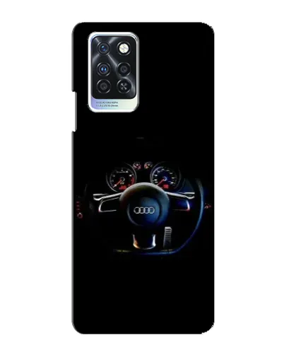 Чехол для Infinix Note 10 Pro с картинкой «Салон Audi — руль»