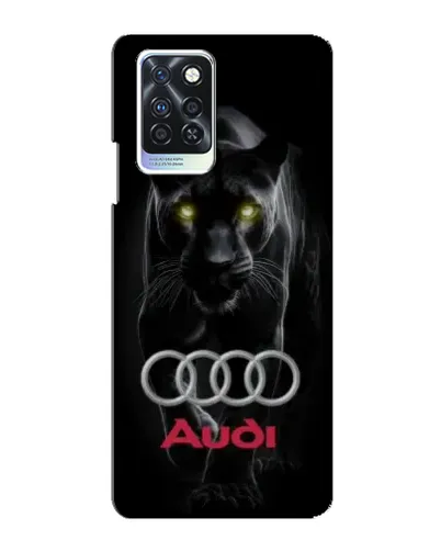 Чехол для Infinix Note 10 Pro с картинкой «Пантера и Audi»