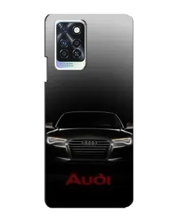 Чехол для Infinix Note 10 Pro с картинкой «Audi — градиентный контур»