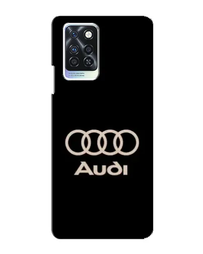 Чехол для Infinix Note 10 Pro с картинкой «Audi — золотой логотип»