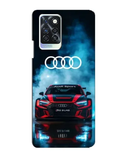 Чехол для Infinix Note 10 Pro с картинкой «Audi Sport — неон»