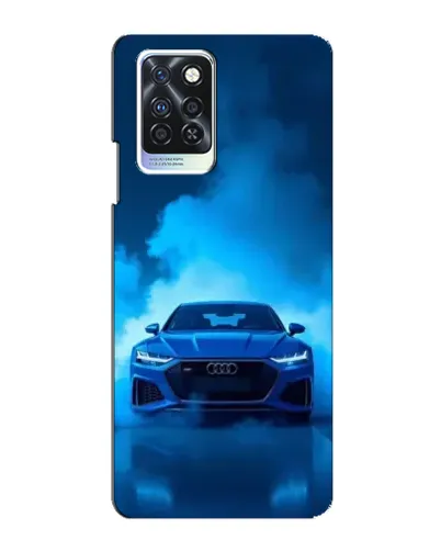 Чехол для Infinix Note 10 Pro с картинкой «Audi — голубая энергия»