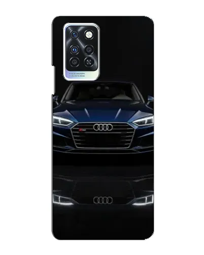 Чехол для Infinix Note 10 Pro с картинкой «Audi — ночное отражение»