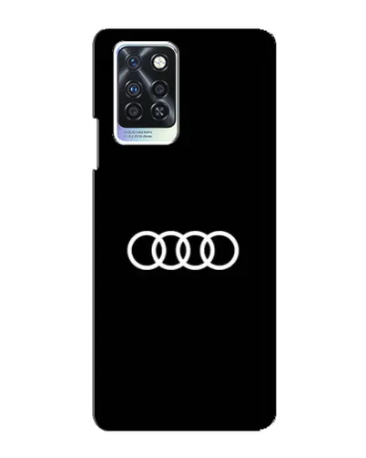 Чехол для Infinix Note 10 Pro с картинкой «Audi White Logo»