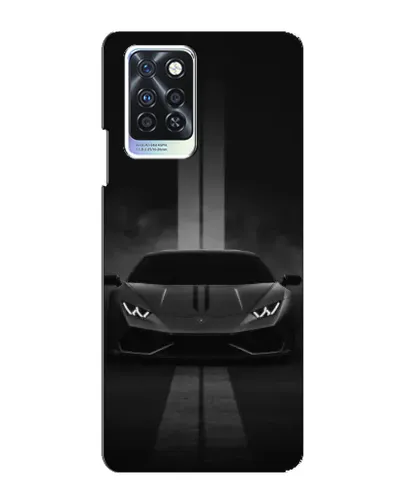 Чехол для Infinix Note 10 Pro с картинкой «Lamborghini симметрия дорог»