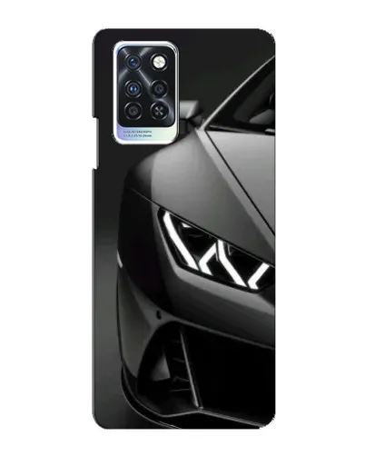 Чехол для Infinix Note 10 Pro с картинкой «Lamborghini фары детализация»
