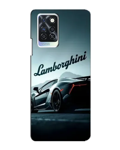 Чехол для Infinix Note 10 Pro с картинкой «Классическая надпись Lamborghini»