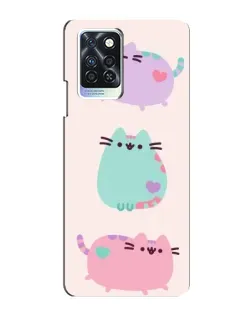 Чехол для Infinix Note 10 Pro с картинкой «Pusheen трио» Чехол для Infinix Note 10 Pro с картинкой «Pusheen трио»