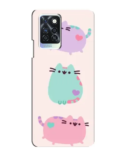 Чехол для Infinix Note 10 Pro с картинкой «Pusheen трио» Чехол для Infinix Note 10 Pro с картинкой «Pusheen трио»
