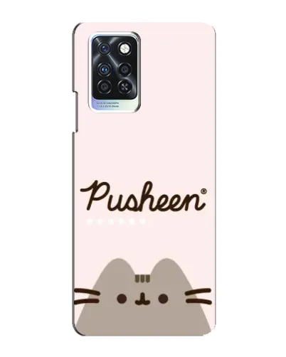 Чехол для Infinix Note 10 Pro с картинкой «Pusheen логотип» Чехол для Infinix Note 10 Pro с картинкой «Pusheen логотип»