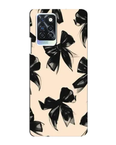 Чехол для Infinix Note 10 Pro с картинкой «Паттерн черные банты» Чехол для Infinix Note 10 Pro с картинкой «Паттерн черные банты»