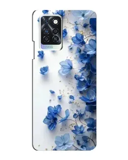 Чехол для Infinix Note 10 Pro с картинкой «Голубой цветочный каскад» Чехол для Infinix Note 10 Pro с картинкой «Голубой цветочный каскад»