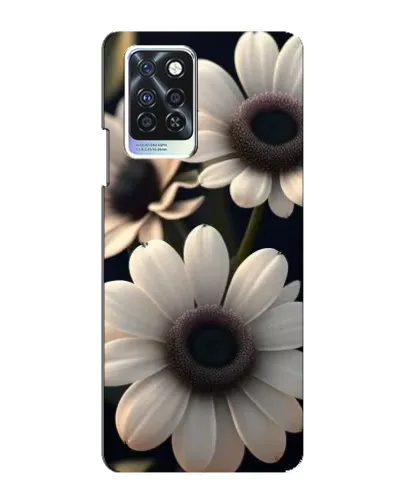 Чехол для Infinix Note 10 Pro с картинкой «Белые маргаритки макро»