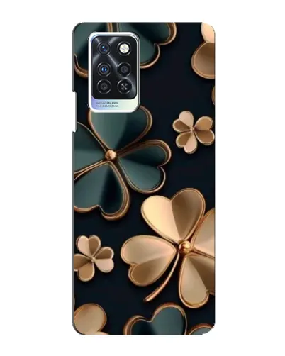 Чехол для Infinix Note 10 Pro с картинкой «Клевер в золоте»