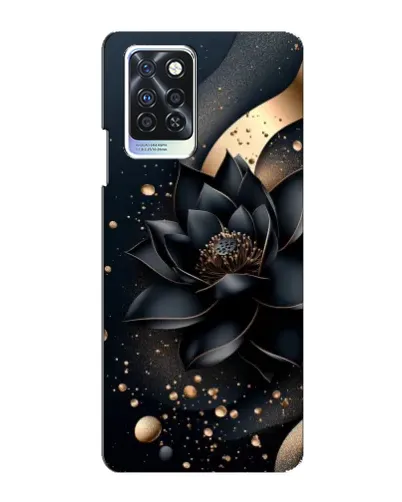 Чехол для Infinix Note 10 Pro с картинкой «Черный лотос»