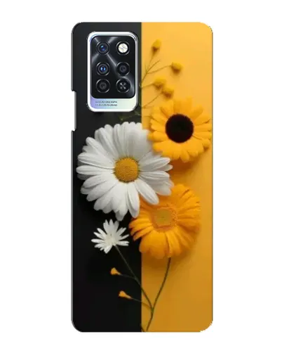 Чехол для Infinix Note 10 Pro с картинкой «Подсолнух и ромашка»