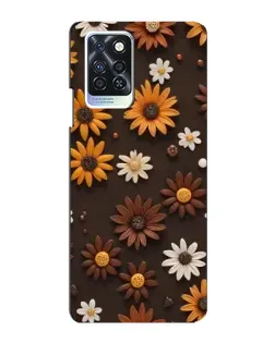 Чехол для Infinix Note 10 Pro с картинкой «Узор из маленьких подсолнухов» Чехол для Infinix Note 10 Pro с картинкой «Узор из маленьких подсолнухов»