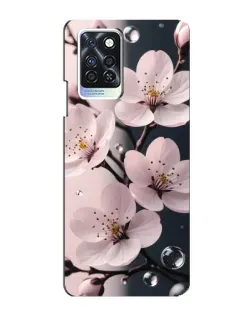Чехол для Infinix Note 10 Pro с картинкой «Нежная сакура и капли» Чехол для Infinix Note 10 Pro с картинкой «Нежная сакура и капли»