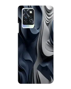 Чехол для Infinix Note 10 Pro с картинкой «Объемные синие складки» Чехол для Infinix Note 10 Pro с картинкой «Объемные синие складки»