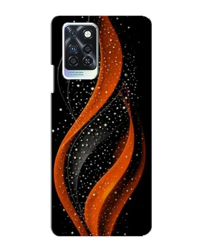 Чехол для Infinix Note 10 Pro с картинкой «Огненная звездная волна»