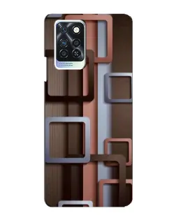 Чехол для Infinix Note 10 Pro с картинкой «Коричневые объемные квадраты» Чехол для Infinix Note 10 Pro с картинкой «Коричневые объемные квадраты»