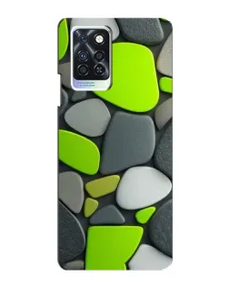 Чехол для Infinix Note 10 Pro с картинкой «Яркая неоновая галька»