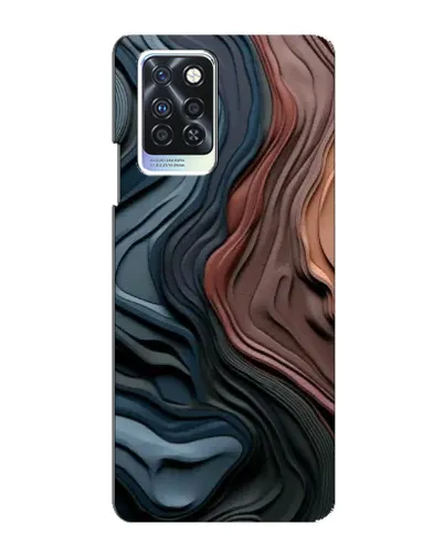 Чехол для Infinix Note 10 Pro с картинкой «Цветные волны каньона»