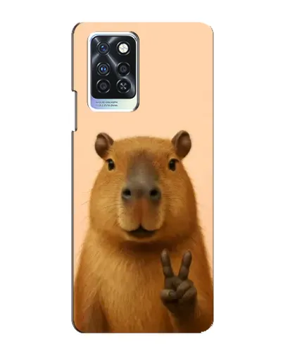Чехол для Infinix Note 10 Pro с картинкой «Капибара виктория»