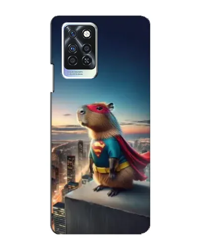 Чехол для Infinix Note 10 Pro с картинкой «Капи-мен супергерой»