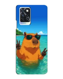 Чехол для Infinix Note 10 Pro с картинкой «Морская капибара» Чехол для Infinix Note 10 Pro с картинкой «Морская капибара»