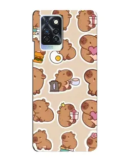 Чехол для Infinix Note 10 Pro с картинкой «Капибары паттерн» Чехол для Infinix Note 10 Pro с картинкой «Капибары паттерн»