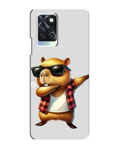 Чехол для Infinix Note 10 Pro с картинкой «Капибара рэпер даб»