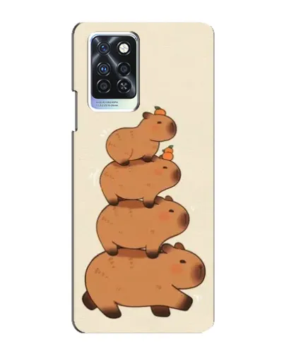 Чехол для Infinix Note 10 Pro с картинкой «Башня из капибар»