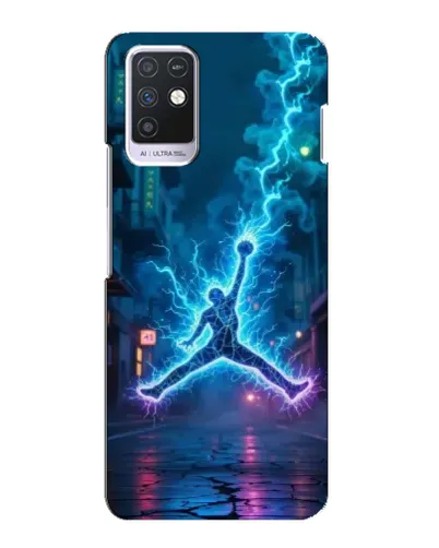 Чехол для Infinix Note 10 с картинкой «Jordan Gold Jumpman»