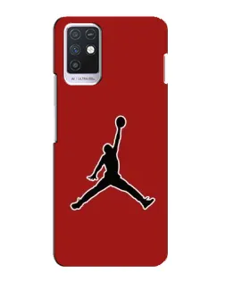 Чехол для Infinix Note 10 с картинкой «Jordan Red Back»