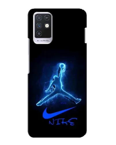 Чехол для Infinix Note 10 с картинкой «Jordan Neon Blue»