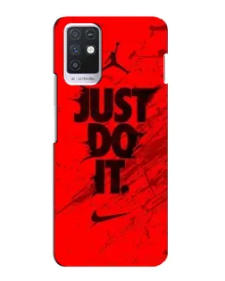 Чехол для Infinix Note 10 с картинкой «Nike Just Do It»