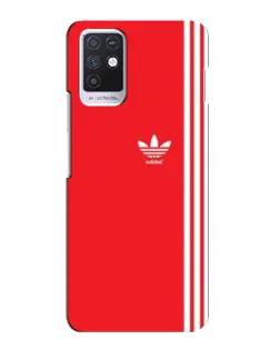 Чохол для Infinix Note 10 з картинкою «Червоний мінімалізм Adidas»
