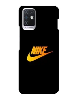 Чехол для Infinix Note 10 с картинкой «Золотой логотип Nike»