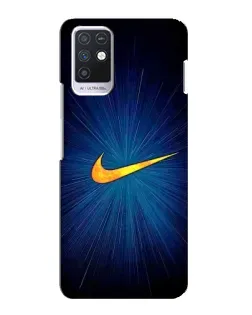 Чохол для Infinix Note 10 з картинкою «Синій пульс Nike» Чохол для Infinix Note 10 з картинкою «Синій пульс Nike»