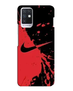Чохол для Infinix Note 10 з картинкою «Червоні бризки Nike» Чохол для Infinix Note 10 з картинкою «Червоні бризки Nike»