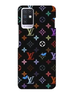Чехол для Infinix Note 10 с картинкой «Цветная монограмма LV»