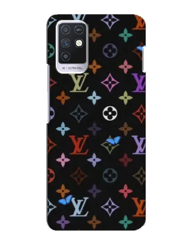 Чехол для Infinix Note 10 с картинкой «Цветная монограмма LV»