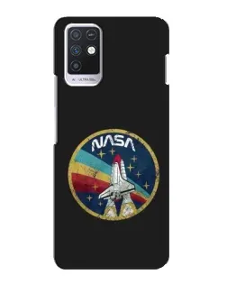 Чехол для Infinix Note 10 с картинкой «NASA — эмблема миссии»