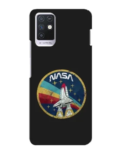Чехол для Infinix Note 10 с картинкой «NASA — эмблема миссии»