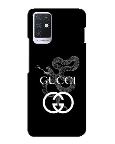Чохол для Infinix Note 10 з картинкою «Gucci — срібна змія» Чохол для Infinix Note 10 з картинкою «Gucci — срібна змія»