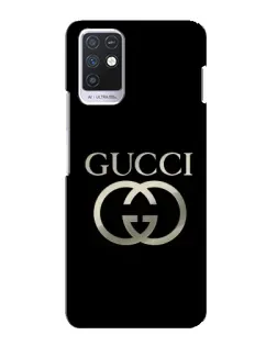 Чохол для Infinix Note 10 з картинкою «Gucci — золото на чорному» Чохол для Infinix Note 10 з картинкою «Gucci — золото на чорному»
