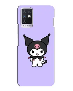 Чехол для Infinix Note 10 с картинкой «Kuromi — нежный фиолетовый»