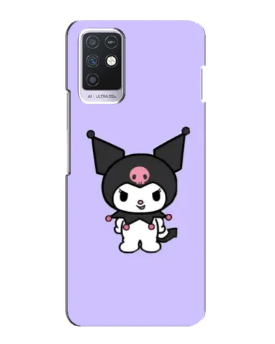 Чехол для Infinix Note 10 с картинкой «Kuromi — нежный фиолетовый»