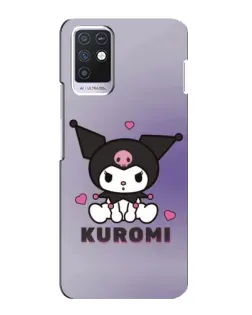 Чехол для Infinix Note 10 с картинкой «Kuromi — фиолетовый арт»